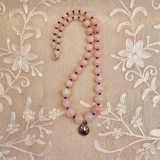 Image Title Padma Rose Quartz Necklace